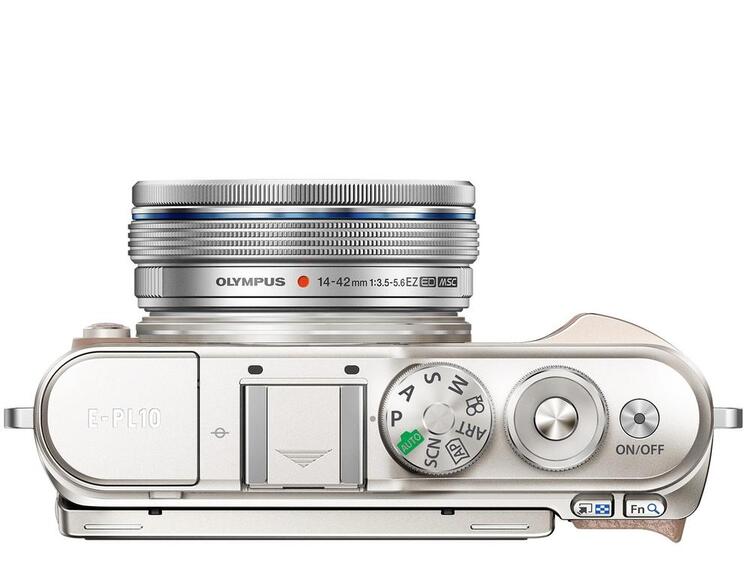 Olympus E-PL10 hnědý + 14-42mm EZ Pancake Zoom