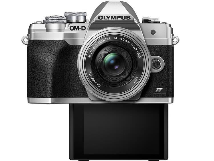 Olympus OM-D E-M10 Mark IV + 14-42mm EZ + 40-150mm R - stříbrný