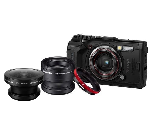 Olympus Tough TG-6 černý + předsádkový set
