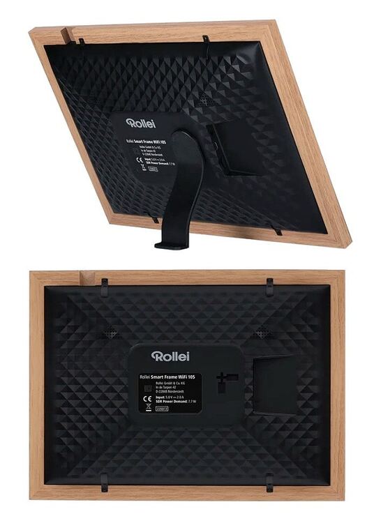 Rollei Smart Frame Wi-Fi 105 - digitální fotorámeček - Hnědá, 21,7 x 13,5