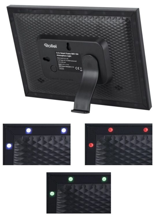 Rollei Smart Frame Wi-Fi 104  - digitální fotorámeček - Černá, 21,7 x 13,5