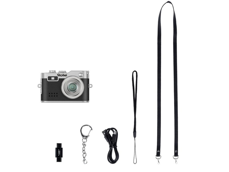 Rollei Mini Digitalkamera, černá - klíčenka & fotoaparát