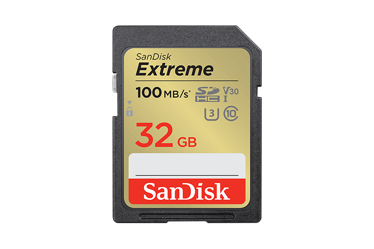 SanDisk SDHC Extreme 32GB 100MB/s UHS-I C10 V30 U3