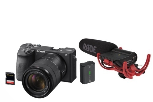 Sony Alpha A6600 + 18-135mm + Rode VideoMic Rycote + 2. akumulátor + 128GB karta