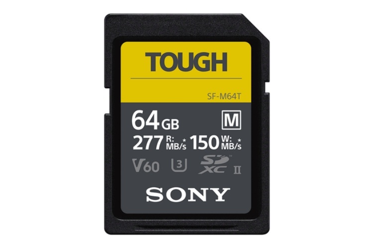 Sony SDXC Tough 64GB 277MB/s, U3 UHS-II V60 (SF-M64T)