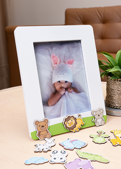 Mascagni ANIMAL STICKERS - A1674 - fotorámeček - Bílá, 13x18, 13x18