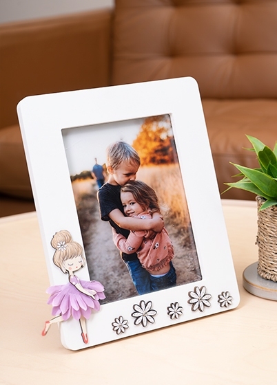 Mascagni FANTASY LILAC - dětský fotorámeček - Bílá, 13x18, 13x18