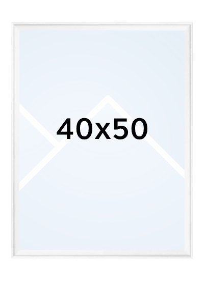 Walther SILHOUETTE - fotorámeček - Bílá, 40x50