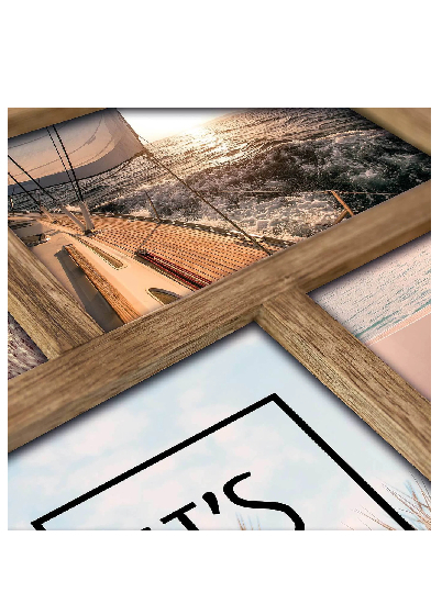 ZEP Mosel - multirám - Hnědá, 10x15 x5