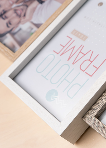 ZEP LESCOT - multirám pro 6 fotografií - Hnědá / Bílá, 15x21, 10x15 x6