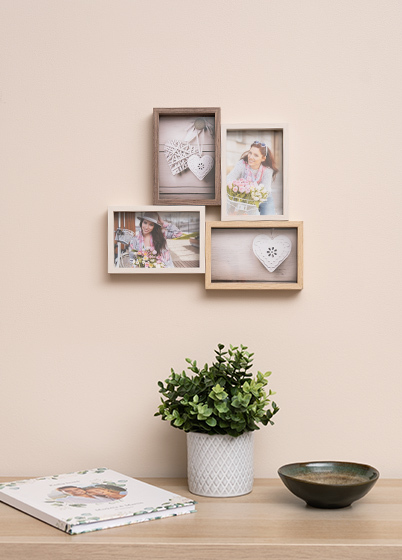 ZEP MONTREAUX 4Q - multirám pro 4 fotografie - Dub, 15x21, 10x15 x4