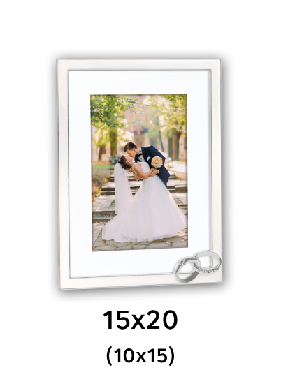 ZEP MARIAGE - fotorámeček - Bílá, 10x15, 15x20