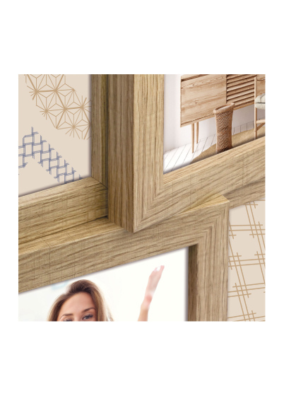 ZEP BRESCIA - multirám - Světlý dub, 10x10, 10x15, 10x10 x3 | 10x15 x3