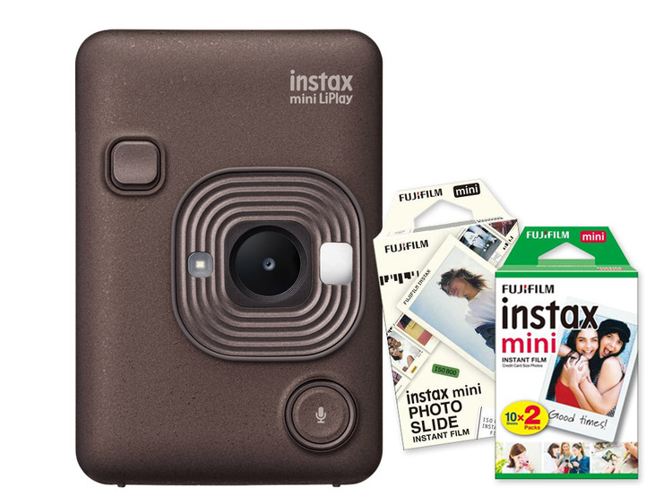 Fujifilm instax mini LiPlay™, bronzová + Colorfilm (20ks) & Photo Slide film (10ks)