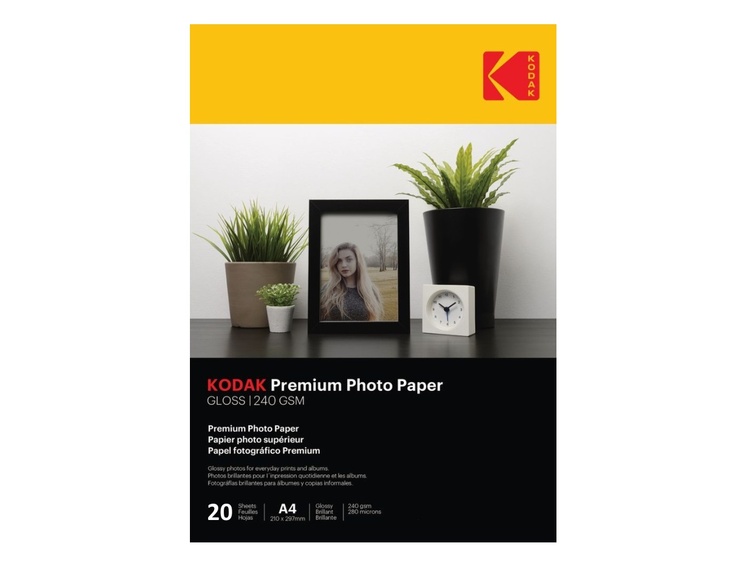 KODAK Premium Photo Paper A4, 20 sheets - Super Gloss 240g