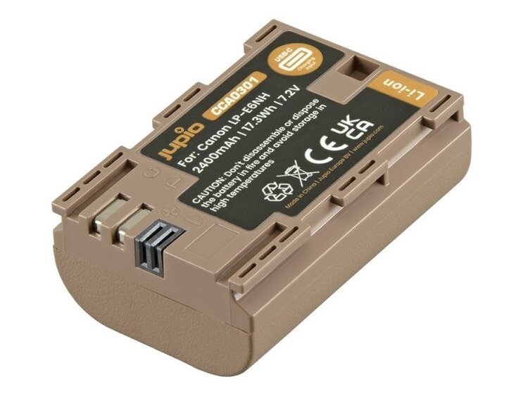 Jupio LP-E6nh ULTRA s USB-C (2400mAh)