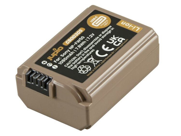 Jupio NP-FW50 ULTRA s USB-C (1080mAh)