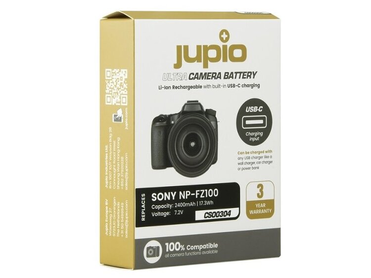 Jupio NP-FZ100 ULTRA s USB-C (2400mAh)