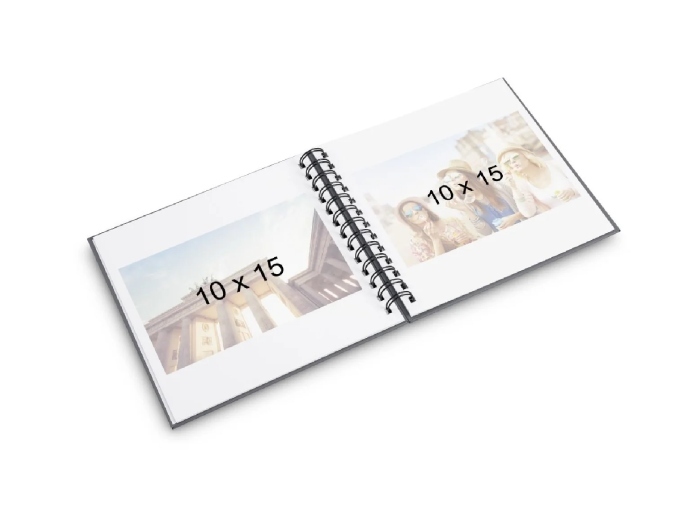 Fotoalbum Hama FINE ART, 30/15x18 - kroužková vazba, černé
