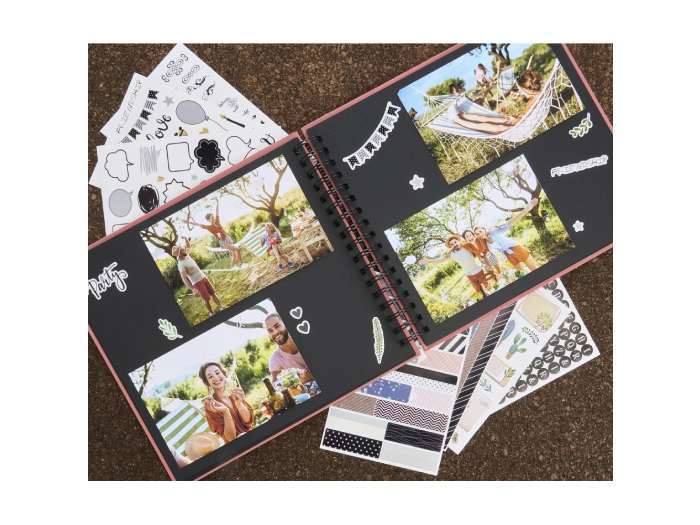 Fotoalbum Hama FINE ART, 50/36x32 - kroužková vazba, bílá