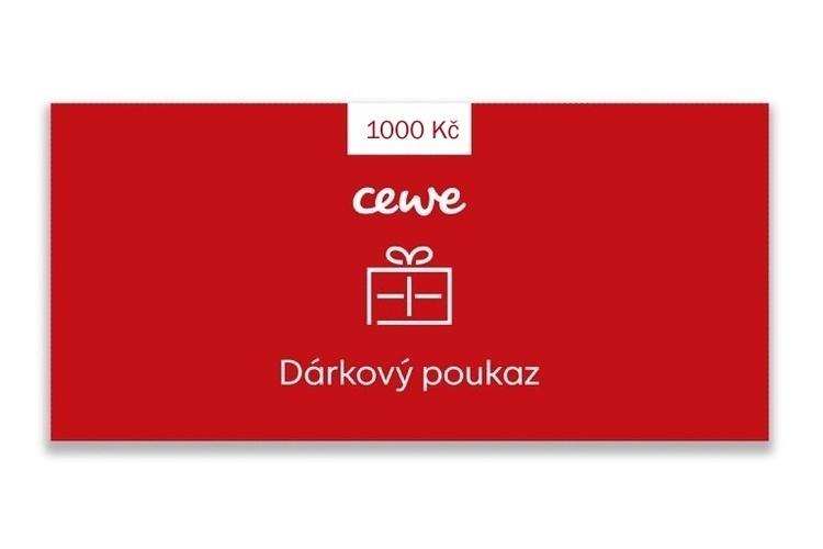 Dárkový poukaz 1000 Kč na CEWE fotoslužby