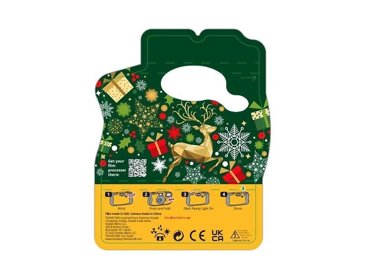 Kodak Fun Saver Xmas 800/27+12  flash (Christmas Edition)