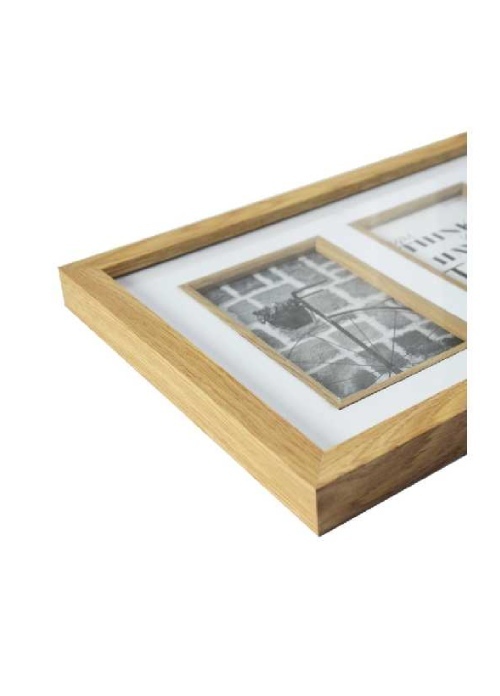 Falc MULTIRÁM - pro 3 fotografie - Světle hnědá, 10x15 x3