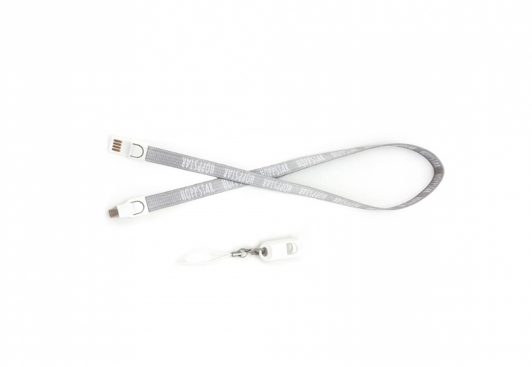 Hoppstar 2in1 Lanyard - popruh & USB kabel