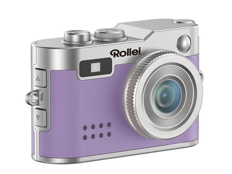 Rollei Mini Digitalkamera, fialová - klíčenka & fotoaparát