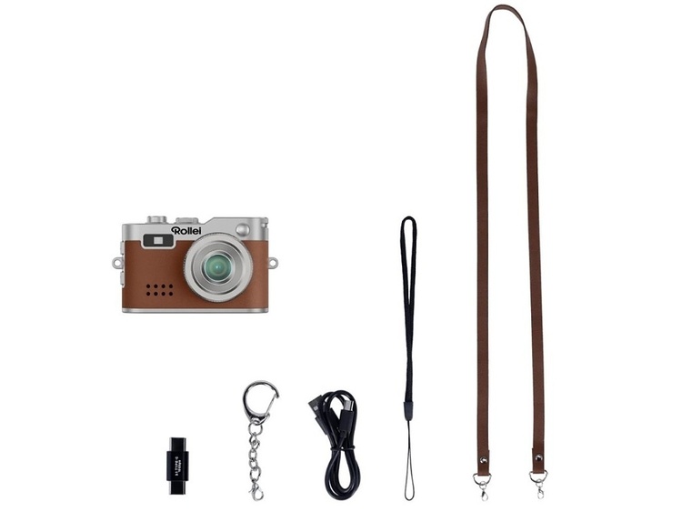 Rollei Mini Digitalkamera, hnědá - klíčenka & fotoaparát
