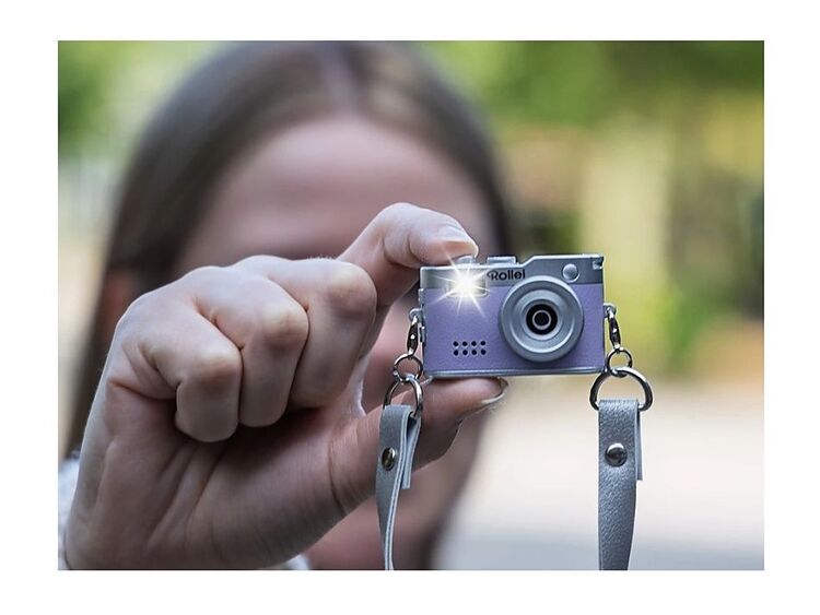 Rollei Mini Digitalkamera, hnědá - klíčenka & fotoaparát