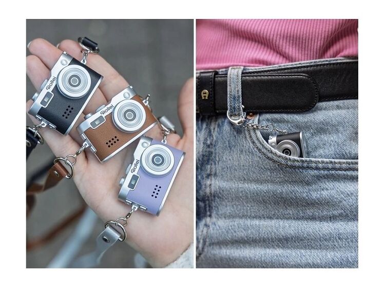 Rollei Mini Digitalkamera, hnědá - klíčenka & fotoaparát