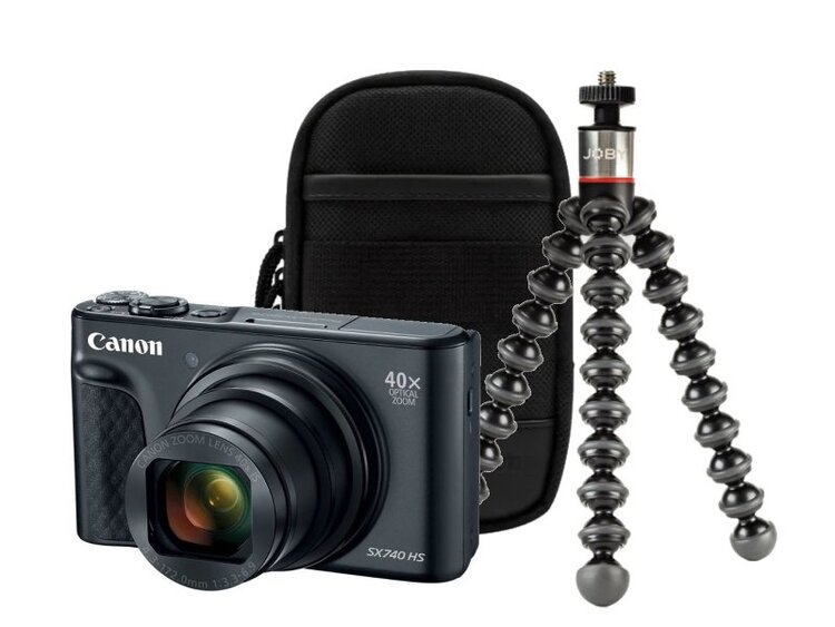Canon PowerShot SX740 HS Lite, TRAVEL KIT, černý