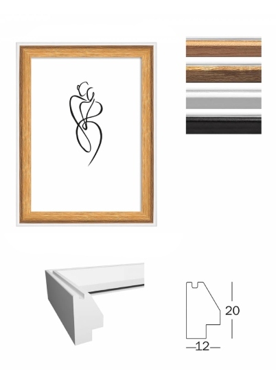 Walther SILHOUETTE - fotorámeček - Přírodní, 10x15, 10x15