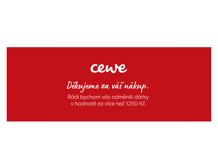 Poukazy na vybrané CEWE fotoslužby za více než 1250 Kč
