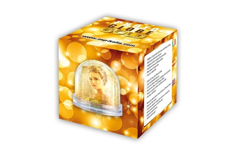 ZEP PHOTO GLOBE - třpytivá koule - Zlatá, 6,2x6,5