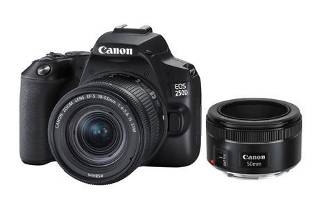 Canon EOS 250D černý + EF-S 18-55mm IS STM + EF 50mm f/1,8 STM
