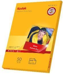 KODAK Premium Photo Paper 10x15, 50 sheets  - Super Gloss 240gsm