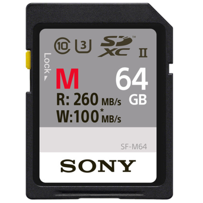 Sony SDXC 64GB M Series UHS-II U3 (SF64M)