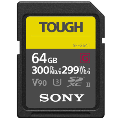 Sony SDXC Tough 64GB 300MB/s, U3 UHS-II V90