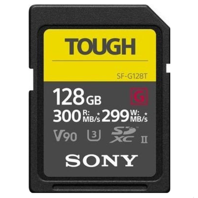 Sony SDXC Tough 128GB 300MB/s, U3 UHS-II V90 (SF-G1TG)