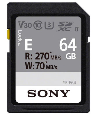 Sony SDXC 64GB E Series UHS-II (SF-E64)