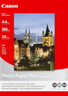 Canon SG-201 Photo Paper Plus Semi-Gloss - pololesklý fotopapír A4/20 listů