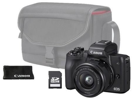 Canon EOS M50 černý + 15-45mm IS STM + brašna SB130 + 16GB SDHC (VUK)