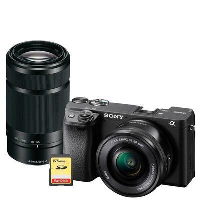 Sony Alpha A6400 + 16-50mm + E 55-210mm f/4.5-6.3 OSS + 32GB SDHC karta