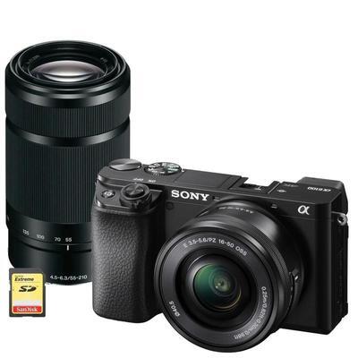 Sony Alpha A6100 + 16-50mm + 55-210mm f/4.5-6.3 OSS + 64GB karta
