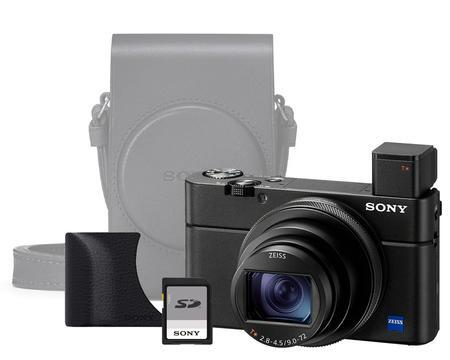 Sony DSC-RX100 Mark VII + pouzdro + grip + 128GB karta