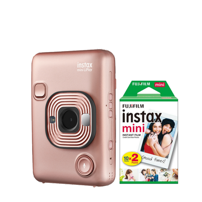 Fujifilm INSTAX mini LiPlay - zlatý + Color film (2x10ks)