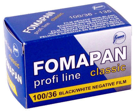Fomapan 100-135/36 - černobílý kinofilm