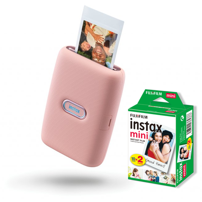 Fujifilm Instax Mini Link - růžová + COLORFILM Mini (2x10ks)